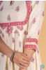 Afterglow Pink Block Printed Anarkali Kurta