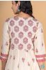 Afterglow Pink Block Printed Anarkali Kurta