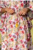 Multicolor Floral Printed Cotton Kaftan