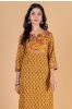 Old Gold Block Printed Kurta 