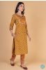 Old Gold Block Printed Kurta 