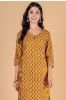 Golden Mustard Block Printed Kurta 