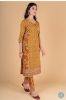 Golden Mustard Block Printed Kurta 