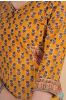 Golden Mustard Block Printed Kurta 