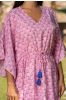 Pretty Pink Printed Kaftan