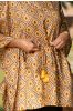 Golden Mustard Printed Kaftan Top