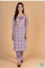 Lavender Peach Block Printed Kurta 