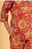 Red Floral Printed Night Suit