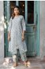 Ice Grey Layered Kurta