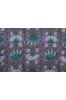 Violet Floral Block Printed Fabric