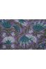 Violet Floral Block Printed Fabric