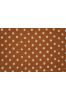 Brown Dots Block Printed Fabric