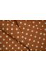 Brown Dots Block Printed Fabric