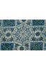 Blue Green Block Printed Fabric