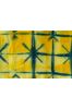 Yellow Green Shibori Clamp Dye Fabric