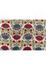 Mars Red Floral Block Printed Fabric