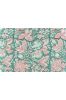 Palm Green Floral Block Printed Fabric