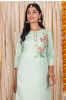 Pistachio Green Embroidered Kurta 