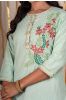 Pistachio Green Embroidered Kurta 