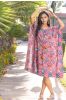 Pink Block Printed Kaftan