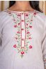 Off White Embroidered Kurta Pant Set