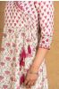 Pink Anarkali Organic Cotton Kurta 