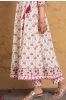 Pink Anarkali Organic Cotton Kurta 