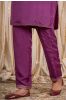 Orchind Purple Muslin Silk Kurta Pant Set