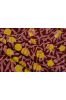 Maroon Floral Mercedised Cotton Fabric