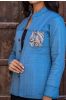 Blue Kalamkari Reversible Cotton Quilted Jacket