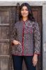 Natural Kashish Block Print Quilted Jacket