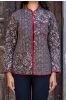 Natural Kashish Block Print Quilted Jacket