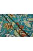 Green Floral Block Printed Cotton Fabric