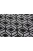 Diamond Block Printed Natural Organic Black White Fabric