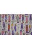 Multicolor Fish Block Printed Kids Cotton Fabric