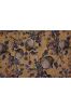 Latte Brown Digital Print Pure Crepe Fabric