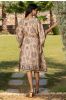 Camel Brown Printed Kaftan