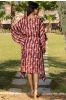 Cocoa Printed Rayon Kaftan