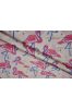 Pink Flamingo Hand Block Printed Cotton Fabric