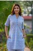 Serene Blue Printed Kurta