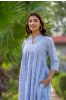 Blue Printed Lace Kurta 