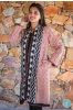 Maroon Bagru Block Printed Reversible Cotton Quilted Coat